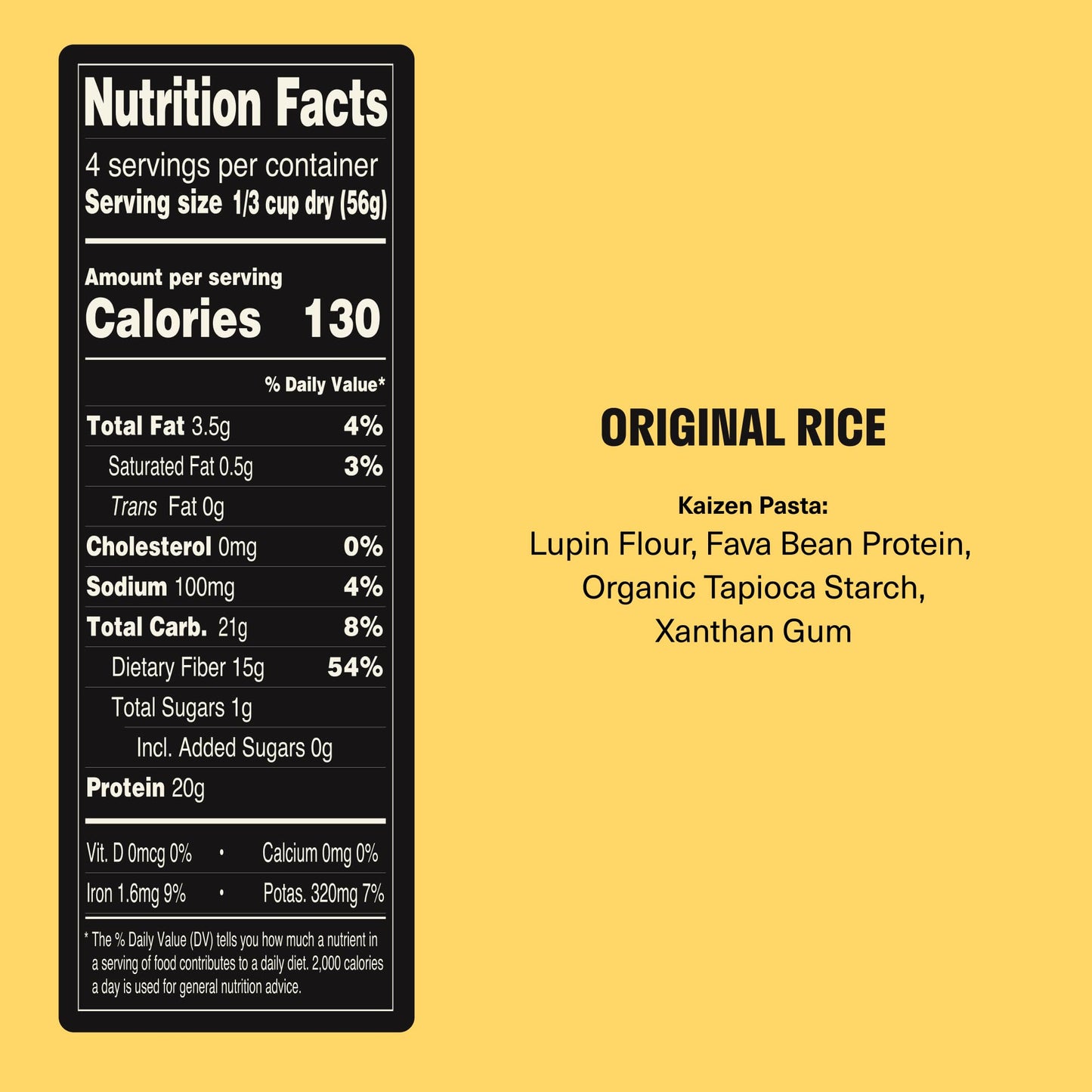 Kaizen Low Carb Keto Rice - Gluten-Free, High Protein (20g), Keto Friendly, Plant Based, Made with High Fiber Lupin Flour - 8 ounces (Pack of 3)