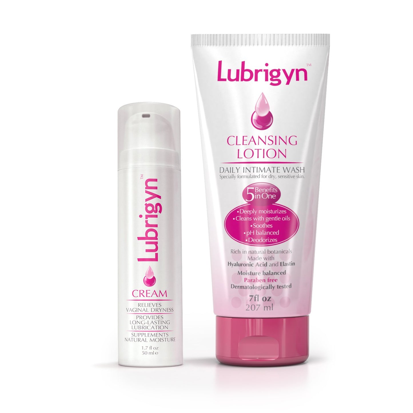 Lubrigyn Cleansing Lotion, Moisturizing and Replenishing Daily Feminine Wash Cream for Feminine Care, Fusion of Natural Oil-Based Moisturizing Intimate Lubricant Bundle