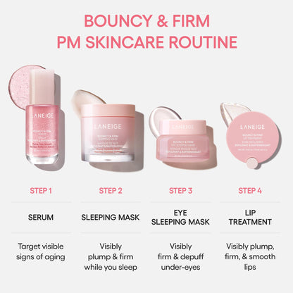 LANEIGE Bouncy & Firm Serum: Korean Slow Aging Collagen Serum with Peptides for Plumping, Firming, & Hydrating