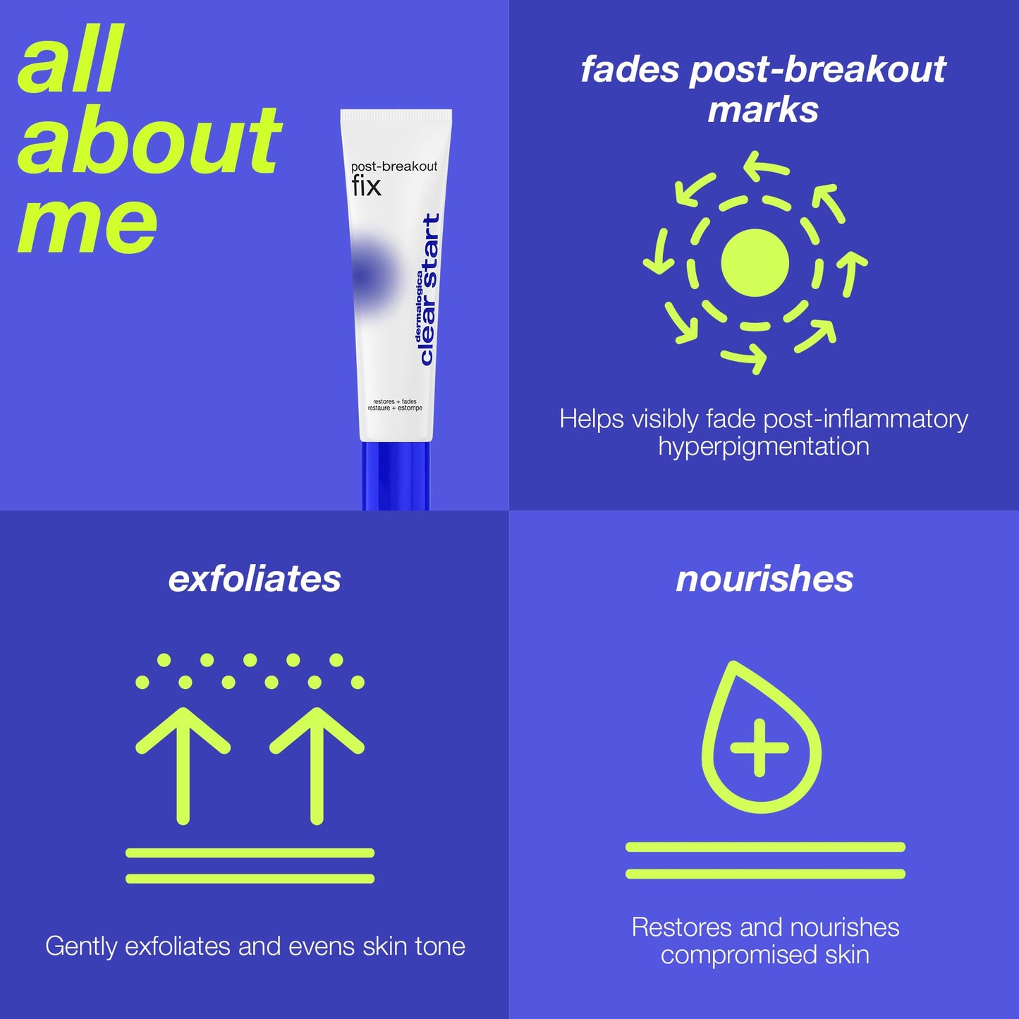 Dermalogica Clear Start Post-Breakout Fix, Acne Dark Spot Treatment with Salicylic Acid, Squalene & Hexylresorcinol, Fade + Brighten Acne Marks