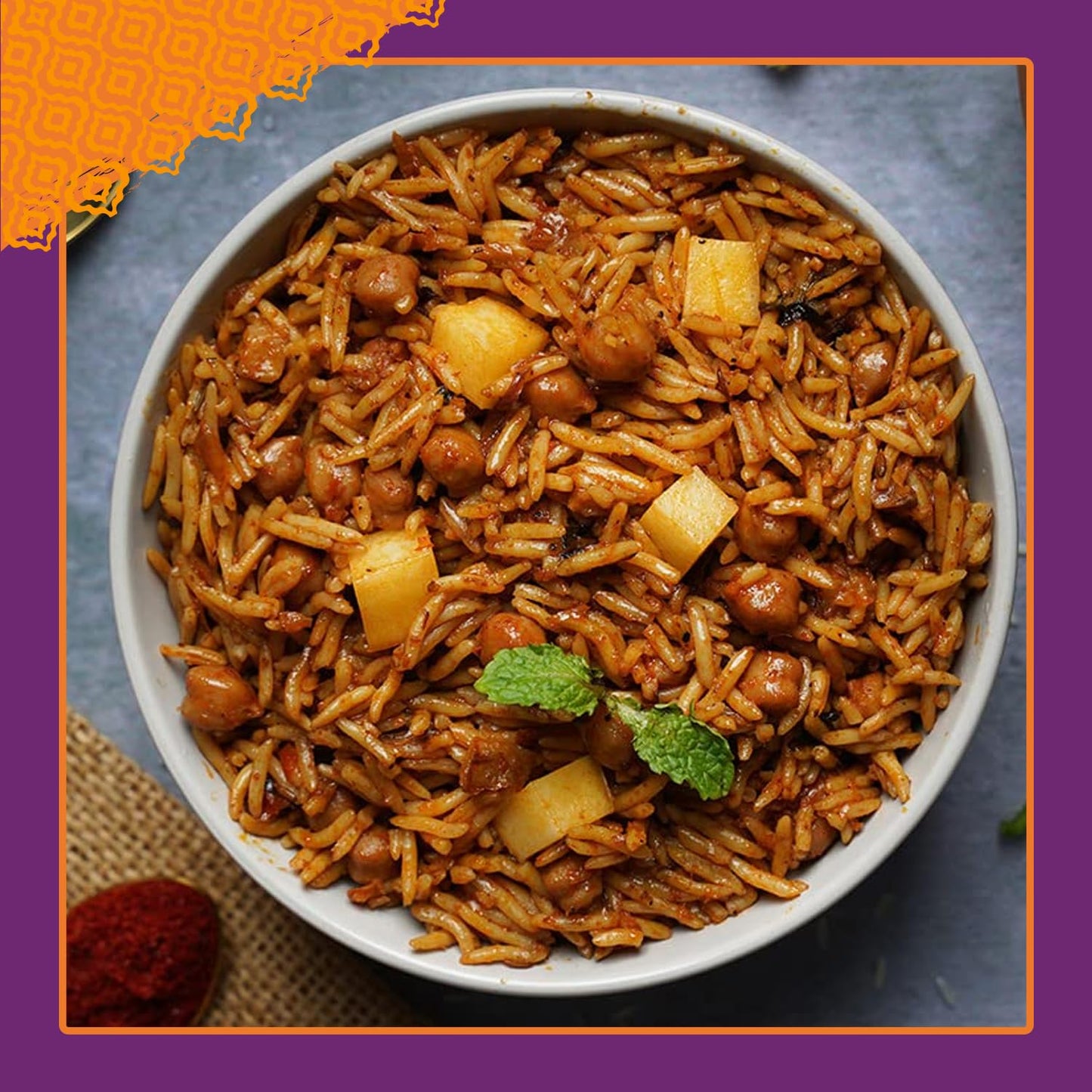 Patak's Delhi Spiced Rice, Fragrant Basmati with Chickpeas, Onion & Tomato, Kosher, Vegan Microwavable Meal Ready in 90 Seconds, For Quick Lunch or Dinner, 10.05 oz, 3-Pack