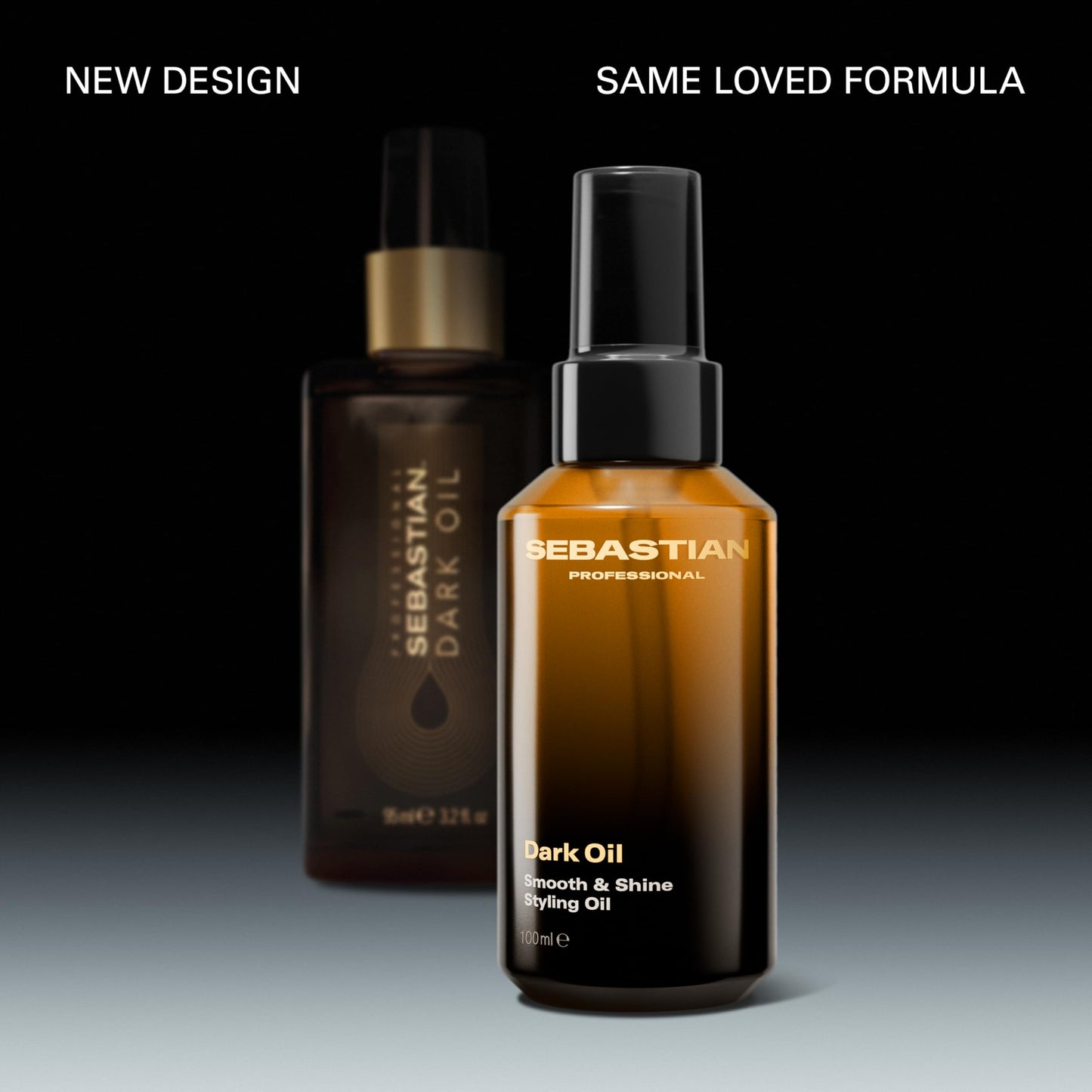 Sebastian Professional Dark Oil Smooth and Shine Styling Oil | Infused with Sandalwood, Cedarwood, & Argan Oils | 3.3 fl oz