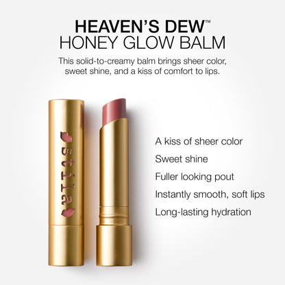 Stila Heaven’s Dew Honey Glow Balm | Hydrating Tinted Lip Balm with Honey Extract, Maracuja Oil & Hyaluronic Acid | Smoothing & Nourishing Lip Care for Fuller Looking Lips