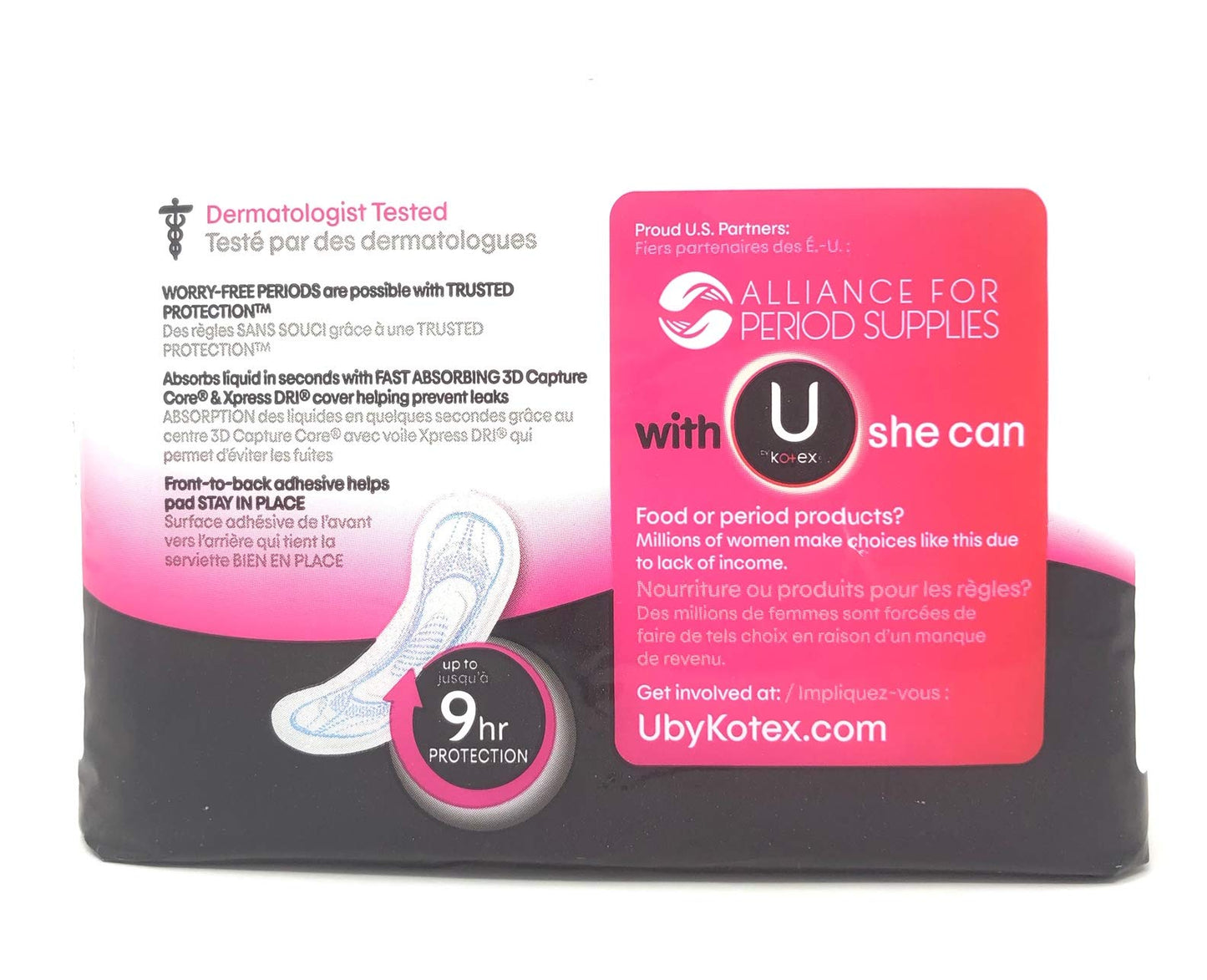 U By Kotex Security Ultra Thin Regular With Wings 22ct