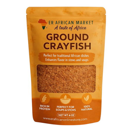 Ground Crayfish – Authentic African Ingredient for Soups, Stews, and Rice Dishes | 100% Natural, Protein-Rich, Traditional West African Flavor 4oz