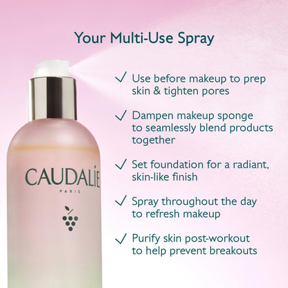 Caudalie Beauty Elixir Face Mist: Toner That Tightens Pores + Reduces Dullness + Sets Makeup