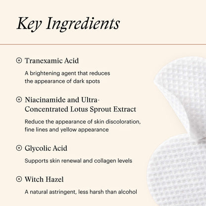 SkinMedica Even & Correct Brightening Treatment Pads For Face Exfoliating, 10% Glycolic Acid Pads That Are Retinol-Free, Alcohol-Free and Hydroquinone-Free, 60 Ct