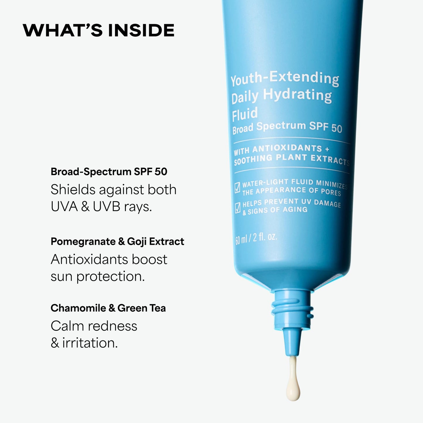 Paula's Choice RESIST Daily Hydrating Fluid Face Moisturizer with SPF 50 Sunscreen, Face Sunscreen for Oily Skin, Chamomile & Vitamin E, UVA/UVB Protection, Fragrance-Free, TSA Friendly