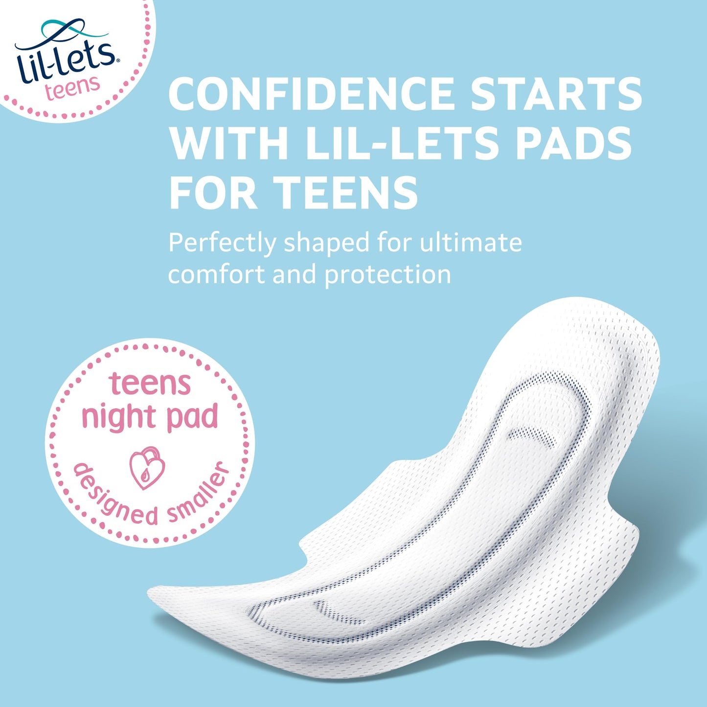 Lil-Lets Day and Night Teens Pads Bundle with Lil-Lets Teens Day Pads X 70 Count and Lil-Lets Teens Night Pads X 50 Count