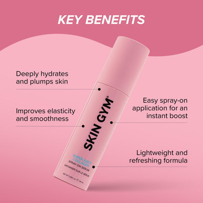 Skin Gym Super Juicy Collagen Spray-On Serum, Hydrating Facial Mist with Collagen, Squalane, and Peptides