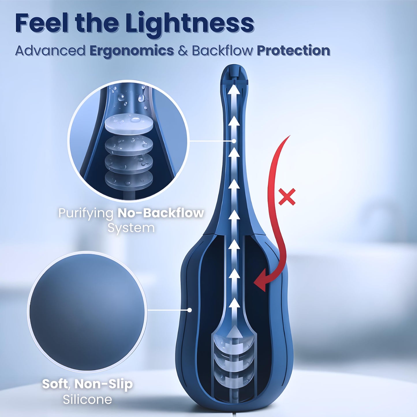 Enemas Anal Douches for Men Women ✮Lifetime Warranty✮ Silicone Enema Bulb, Anti Backflow Enemas for Colon Cleanse with Bendable Nozzle - 10.5oz Reusable Enama Kit for Men Women with Lube & Bag