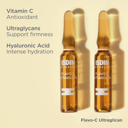 Vitamin C and Hyaluronic Acid Serum ampoule, Flavo-C Ultraglican by ISDIN