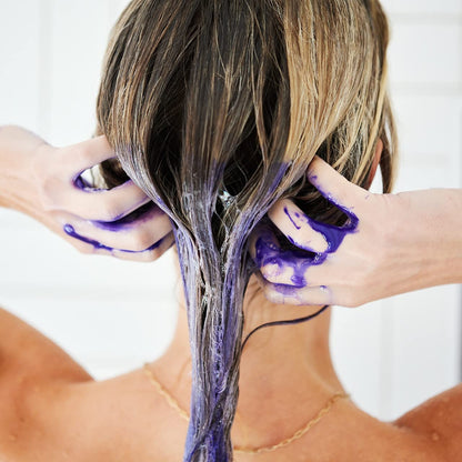 UNITE Hair – BLONDA Toning Purple Shampoo – Neutralizes Brassy & Yellow Tones in 60 Seconds – Brightens Blonde, Gray & Highlighted Hair – 8 Fl Oz