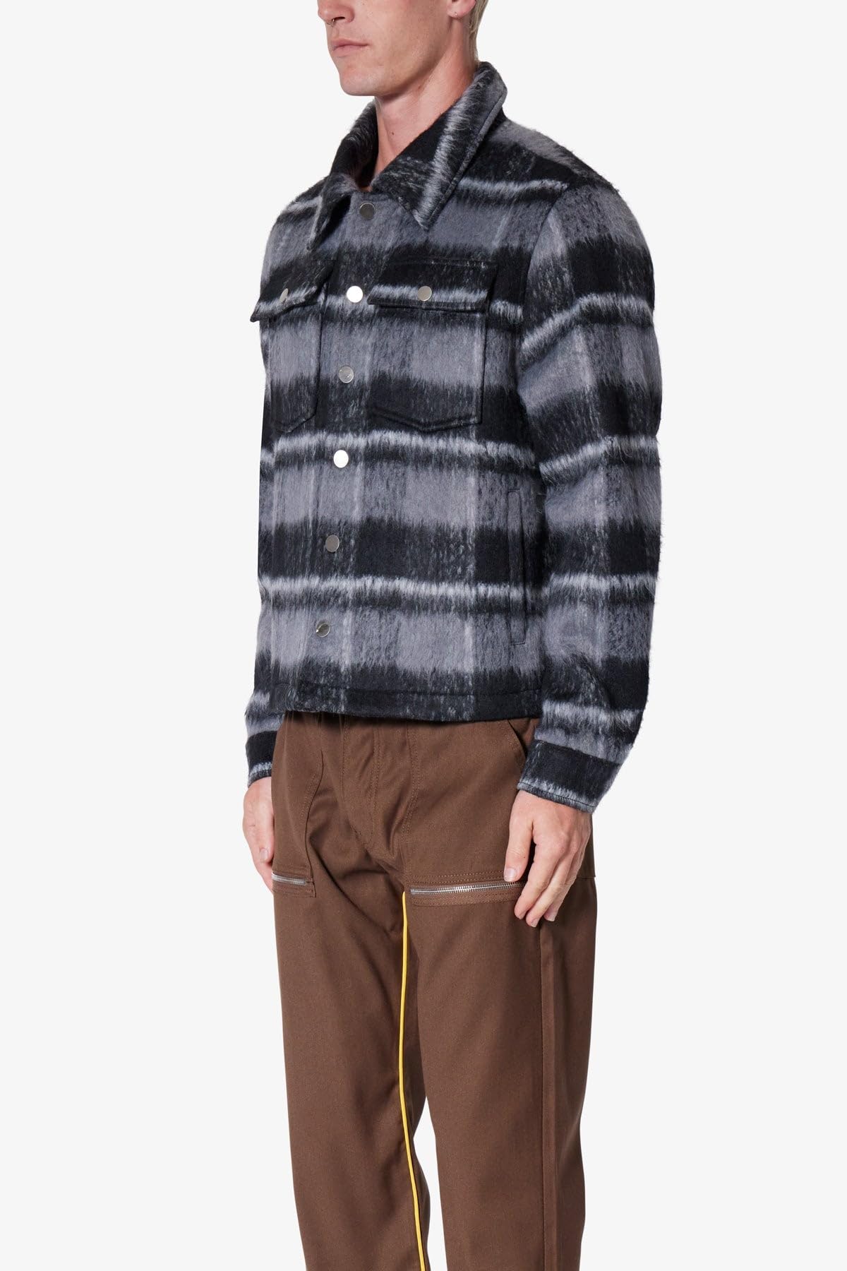 mnml Men's Brushed Flannel Jacket