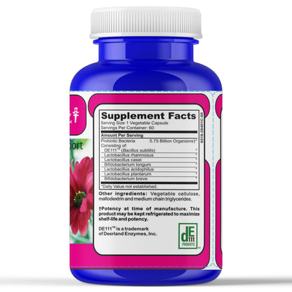 Probiotics for Women Supplement – Feminine & Vaginal Probiotics with Cranberry – Daily Women’s Probiotic Capsules for Vaginal Flora, Urinary & Digestive Support – 60 Capsules
