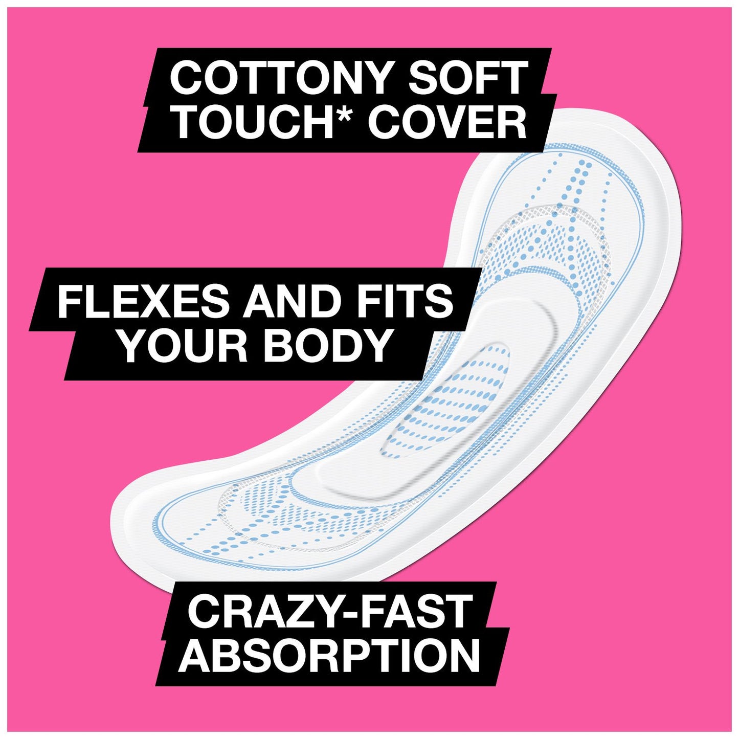 U by Kotex Security Ultra Thin Pads, Regular, 60 Count (Pack of 4)