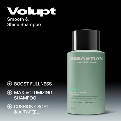 Sebastian Professional Volupt Volume Boosting Shampoo | For Fine, Natural & Color Treated Hair