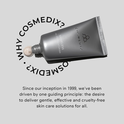 COSMEDIX Shineless Oil-Free Face Moisturizer – Hydrating Cream with Vitamin B3 for Oily & Blemish-Prone Skin – Lightweight Daily Face Care for Firm, Smooth & Radiant Glow – 79 g / 2.8 oz
