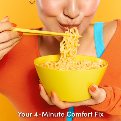 Cheesy Ramen - Cheddar Soup Ramen | Mild Kick, Creamy & Savory Korean Noodles | 3.92 oz (Pack of 8)