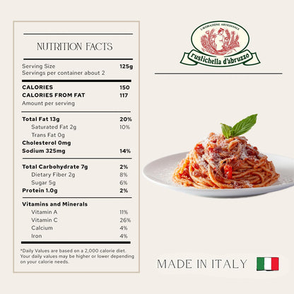 Rustichella d'Abruzzo Olive Pasta Sauce | Authentic Italian Recipe | Tomato Sauce with Leccino Olives | Perfect for Pasta, Pizza, Spaghetti and More | Ready to Use | Made in Italy | (23.9 Fl Oz/ 680g)