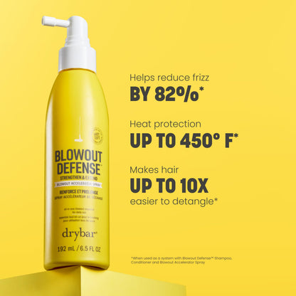 Drybar Blowout Defense Strengthen & Extend Blowout Accelerator Spray, Speeds Drying, Detangles, Reduces Breakage, and Locks in Long-Lasting Blowouts