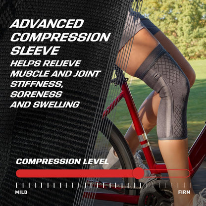 ACE Brand Flex Comfort Compression Knee Sleeve with Stabilizers