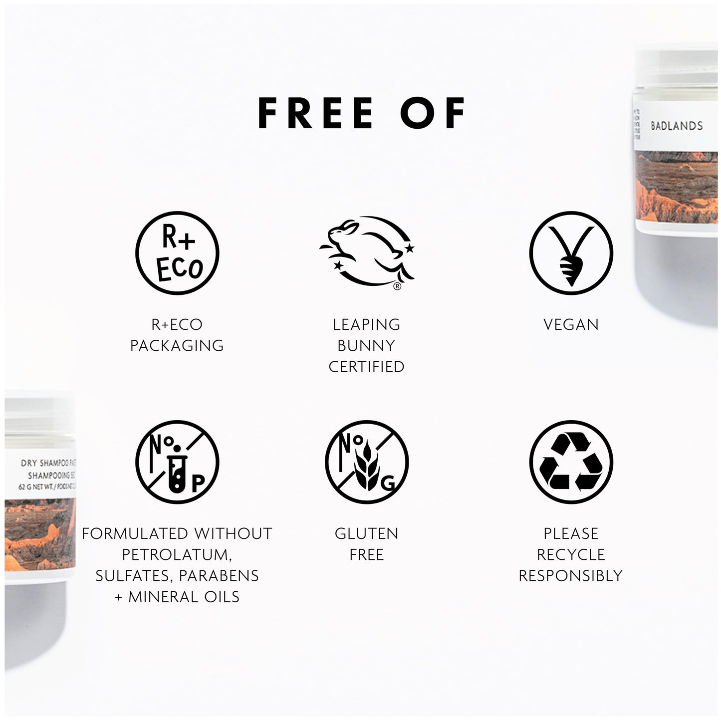 R+Co Badlands Dry Shampoo Paste | Part Dry Shampoo, Part Styling Paste | Adds Texture, Absorbs Oil, Matte Finish
