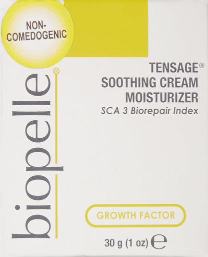 Biopelle Tensage Growth Factor Soothing Oil Free Moisturizer Face Cream with SCA 3 Biorepair Index, Snail Mucin Moisturizer for Oily Skin with Hyaluronic Acid and Antioxidants, 1 Oz