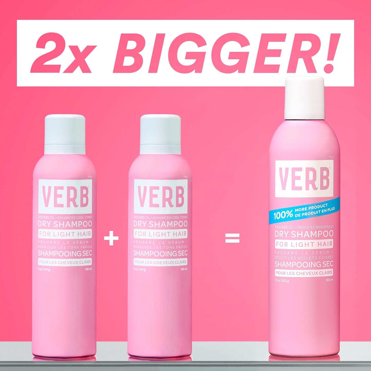VERB Dry Shampoo Light - Refresh, Absorb Oils + Extends Styles - Refreshing Dry Shampoo Spray for Light Tones - Vegan, No Parabens or Harmful Sulfates