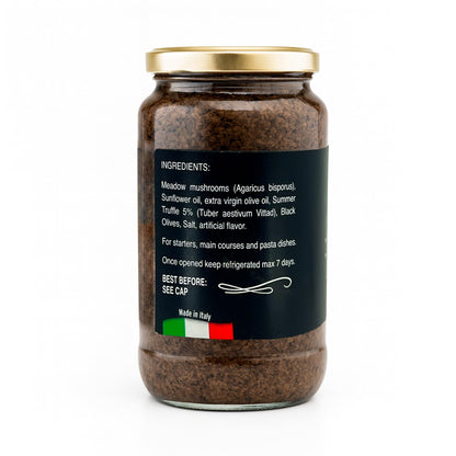 Sanniti Italian Premium Black Truffle Sauce Salsa Tartufata, 17.6 oz (500g)