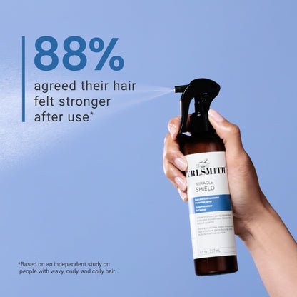 CURLSMITH Miracle Shield - Multi-Protection Spray for Curls, Pollution Shield Hair Mist, For All Curl Types, Vegan & Cruelty Free
