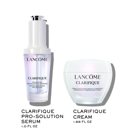 Lancôme Clarifique Brightening Duo Gift Set – Limited Edition – Pro-Solution Serum 1.0 fl. oz. & Plumping Milky Cream 1.7 fl. oz. – Targets Dark Spots & Post-Acne Marks – Radiant Skin Set