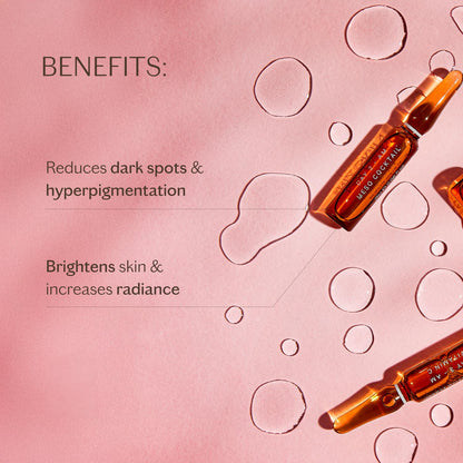 MZ Skin Pigmentation Correcting Ampoules 10-Pack Set | 7-Day Intensive Treatment for Brightening Hyperpigmentation & Dark Spots, With Tranexamic Acid & Alpha Arbutin, Fragrance Free