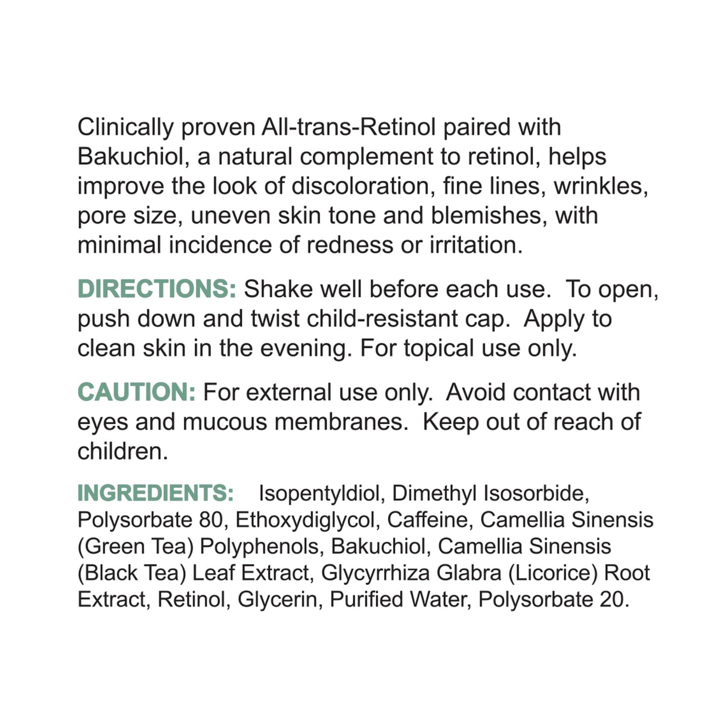Replenix Anti-Aging Retinol + Bakuchiol Concentrated Face Serum, Medical-Grade Facial Treatment for Mature, Uneven Skin (1 fl. oz)