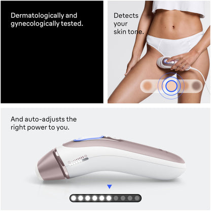 Braun Smart IPL, Skin i·Expert Pro 7, VOGUE's Best Hair Removal Device, IPL Hair Removal for Women and Men, Permanent Laser Hair Reduction At-Home, World's 1st Smart App, 3 Heads, IPL7243