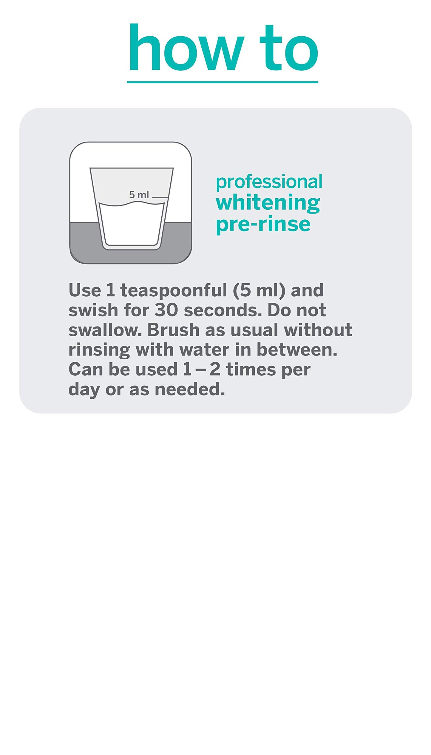 Supersmile Whitening Pre-Rinse, Clinically Formulated Pre-Brush Dental Mouthwash, Original Mint, 5 Fl Oz