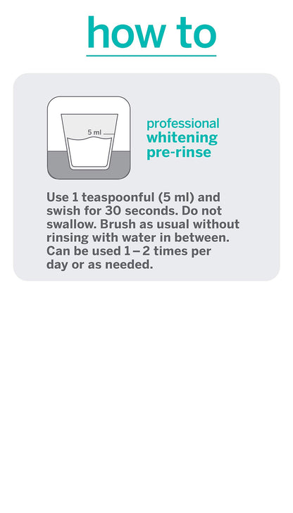 Supersmile Whitening Pre-Rinse, Clinically Formulated Pre-Brush Dental Mouthwash, Original Mint, 5 Fl Oz