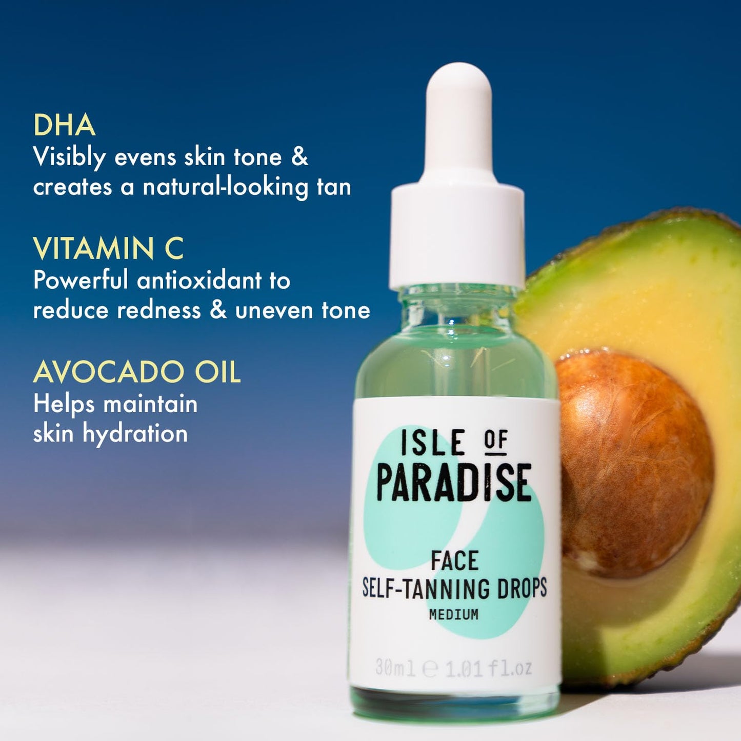 Isle of Paradise Mini Self Tanning Natural Glow Face Drops