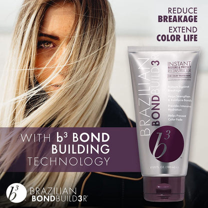 B3 Brazilian Bondbuilder Instant Restore & Protect Reconstructor, 6 Fl Oz (Pack of 1)