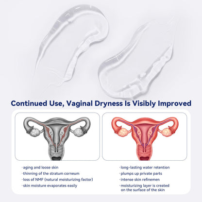Vaginal Moisturizer, Moisturizing Vaginal Gel with 14mg Hyaluronic Acid-Natural, Gentle Hydration, Hormone-Free Gel for Dryness Relief & pH Balance (12pack)