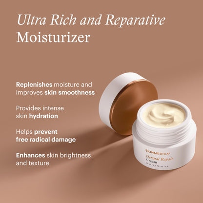 SkinMedica Dermal Repair Cream - Hydrating, Ultra Rich Face Moisturizer. Infused with High Levels of Antioxidants including Vitamin C + Vitamin E