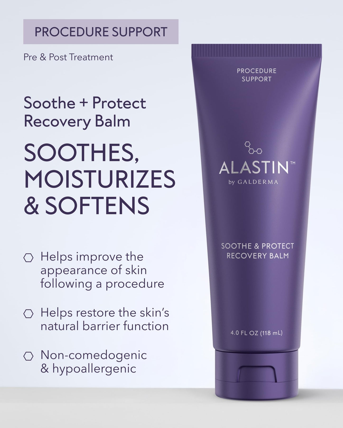 ALASTIN Skincare Soothe + Protect Recovery Balm (4 oz) | Post-Treatment Recovery Moisturizing Cream | Hydrating & Soothing Body Moisturizer