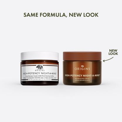 Origins High-Potency Night-A-Mins Resurfacing Face Moisturizer with Jojoba | Night Cream, 1.7 Fl Oz