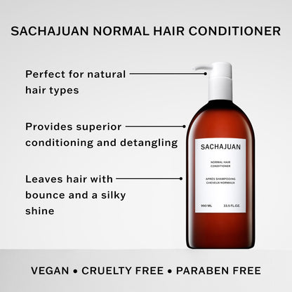 SACHAJUAN Normal Hair Conditioner, Everyday Conditioning for Hair & Scalp, Detangles & Adds Shine, Cruelty & Paraben-Free