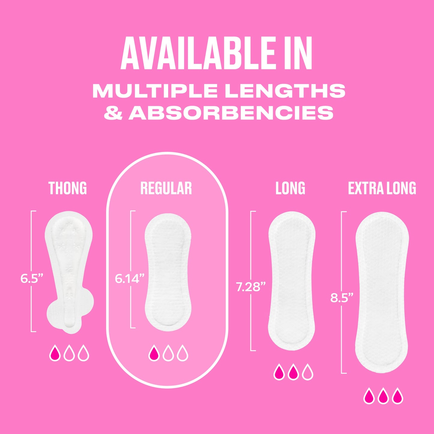 Carefree Panty Liners, Regular Liners, Wrapped, Unscented, 54ct