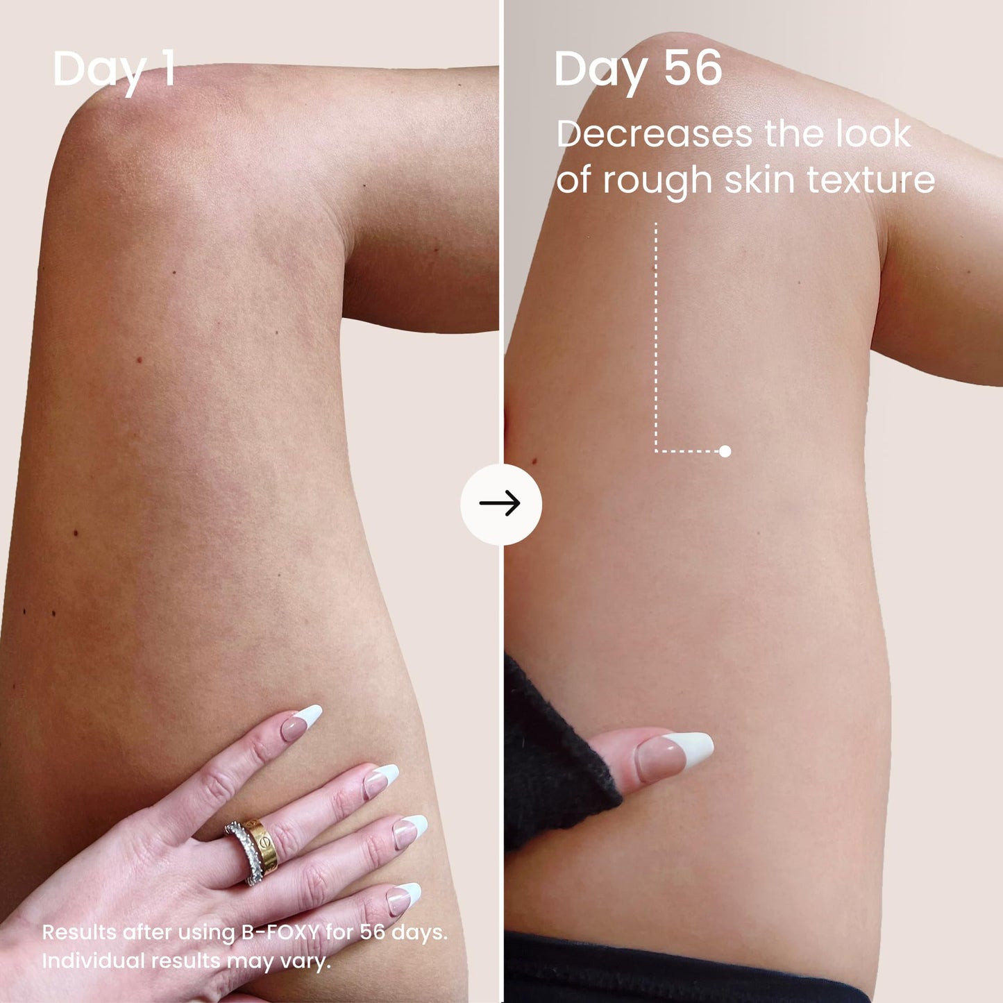 MAËLYS B-FOXY Inner Thigh Firming Cream - Skin Tightening and Firming for Women - With Nourishing Coconut Oil, Microalgae & Tapioca Starch - Body Cream for Smooth, Even, and Toned Legs (3.38 Fl Oz)