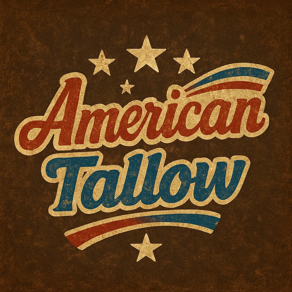 American Tallow, 100% Grass-Fed, Pasture-Raised, Non-GMO Beef Tallow, Premium Cooking Oil & Seed Oil Alternative, Healthy Traditional Fat,14 oz Glass Jar, Made in USA
