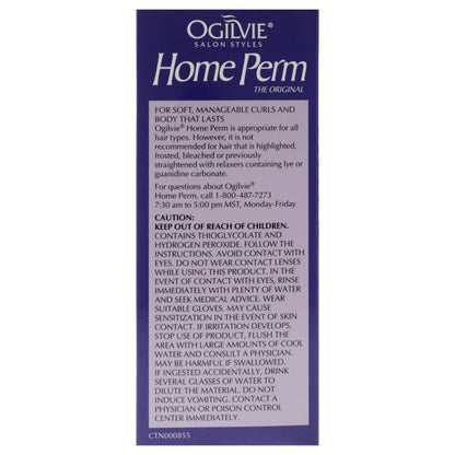 Ogilvie Salon Styles Home Perm The Original - For Color Treated, Thin, or Delicate Hair - 1 Application