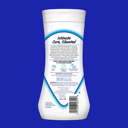Summer's Eve Ultimate Odor Protection Daily Feminine Wash, pH-Balanced Formula Body Wash for Women with Boric Acid Helps Control Vaginal Odor, 15 Fl Oz