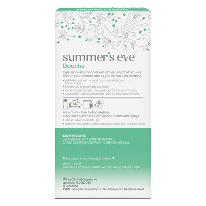 Summer's Eve Douche, Complete Clean, Vaginal Douche for Women to Help Reduce Vaginal Odor, 4.5 oz, 2-Count